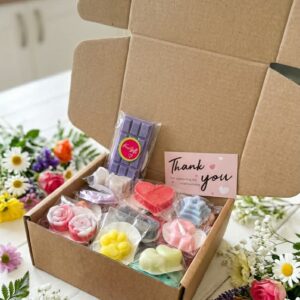 XL Handmade Wax Melts Sample Box 50pcs. Different Scents And Shapes Of Wax Melts