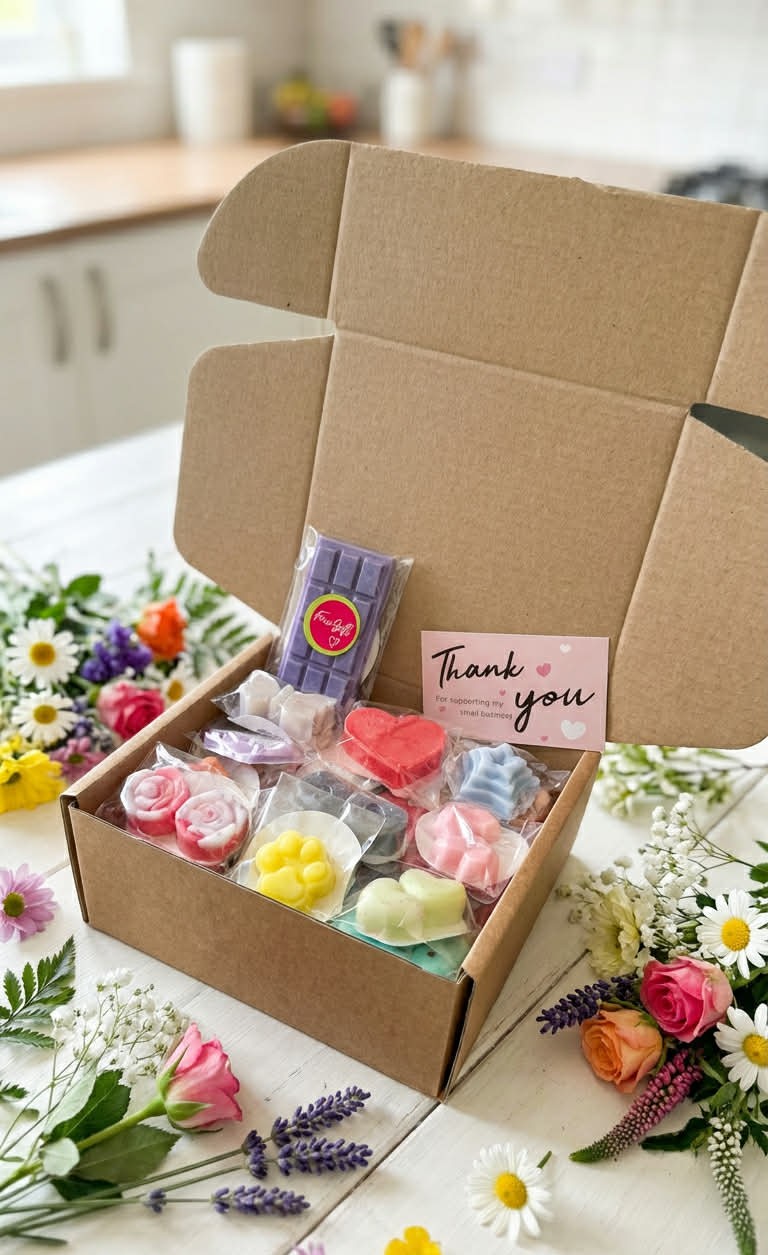 Large Handmade Wax Melt Sample Box 30pcs. Different Scents And Shapes Of Wax Melts - Image 3