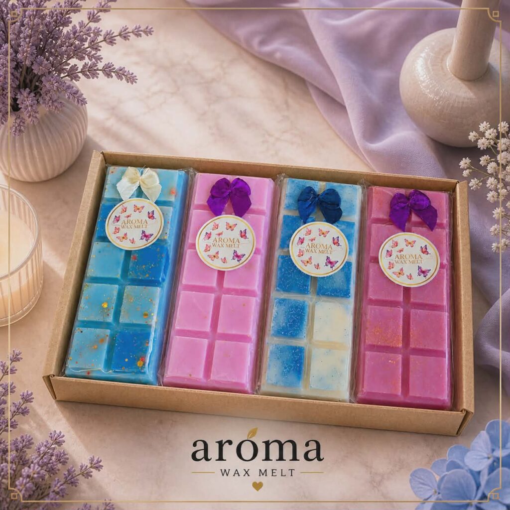 4 Pcs Large 50g Snap Bar Perfume & Aftershave  Box